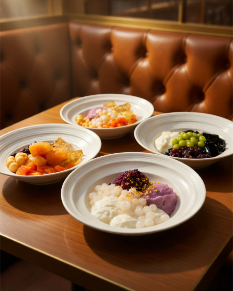 Assorted Chinese jelly desserts